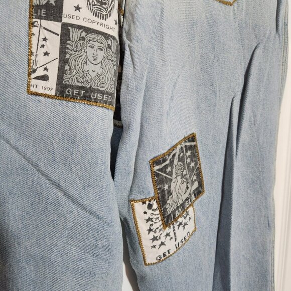 Vtg Get Used By Elie High Waisted Jeans-Size 29-Streetwear-Hip Hop-1992 - Picture 3 of 13